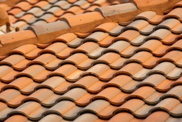 brown roof tiles in close up photography